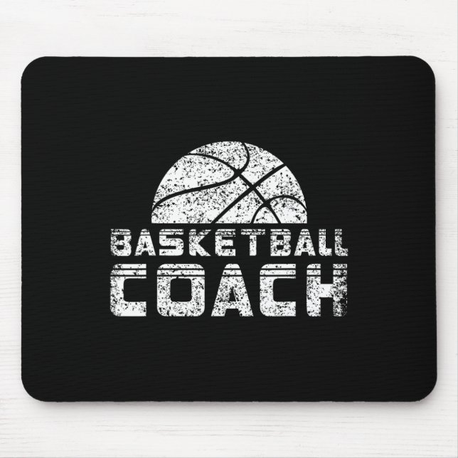 Basketball Coach Coaching Basketballer Trainer  Mouse Mat (Front)