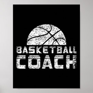 Basketball Coach Coaching Basketballer Trainer  Poster