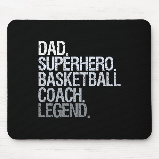 Basketball coach dad 1 mouse mat (Front)