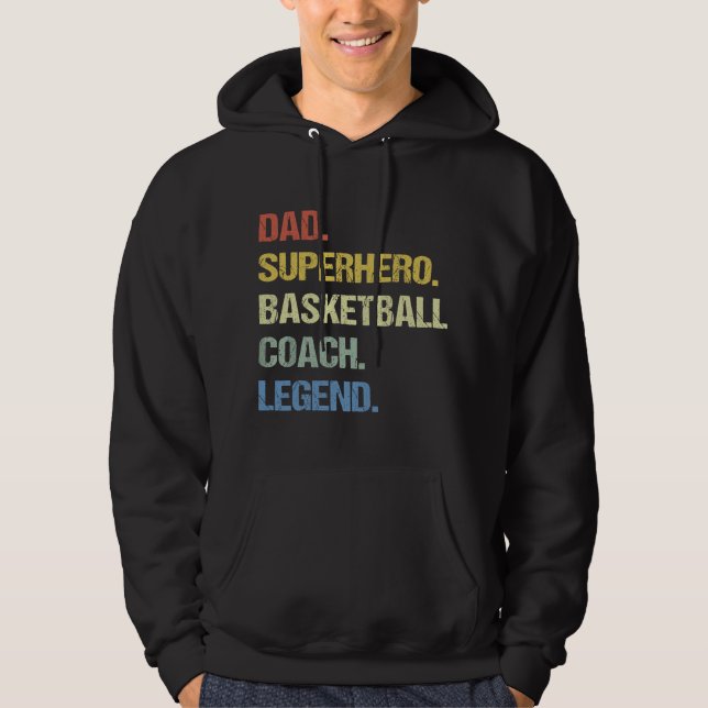 Basketball coach dad  hoodie (Front)