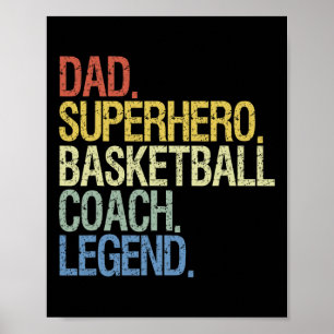 Basketball Coach Dad  Poster