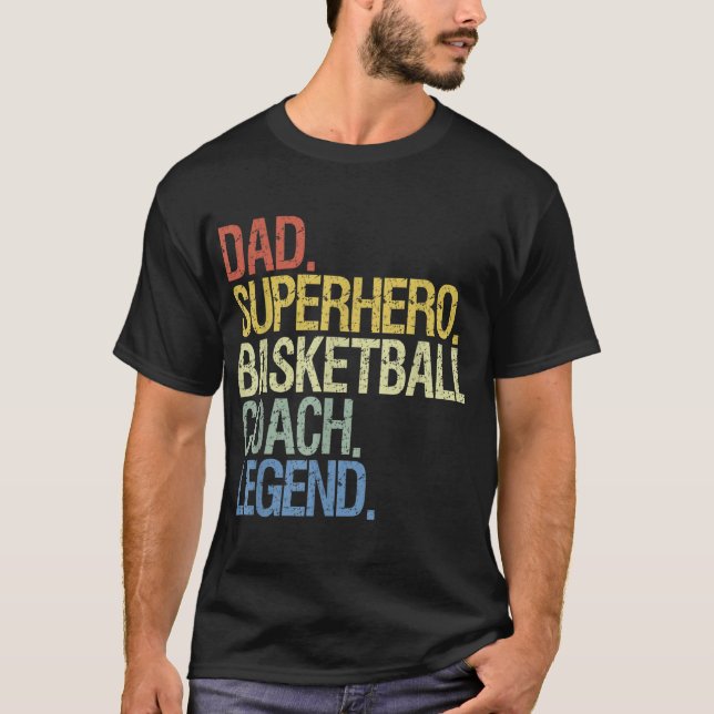 Basketball coach dad T-Shirt (Front)