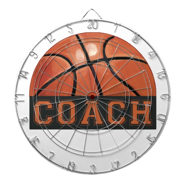 Basketball Coach Dartboard (Front)