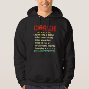 Basketball Coach Definition Basketball Player Spor Hoodie
