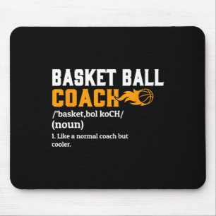 Basketball Coach Definition Gift Fun Basketball Co Mouse Mat