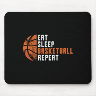 Basketball Coach Eat Sleep Basketball Repeat Baske Mouse Mat