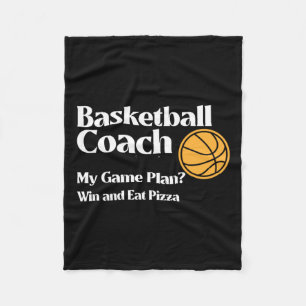 Basketball Coach Fleece Blanket