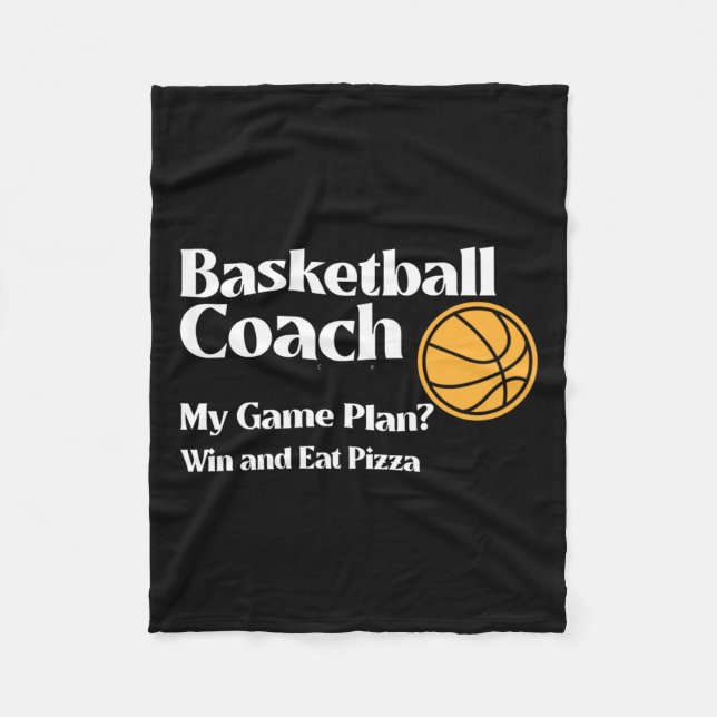 Basketball Coach  Fleece Blanket (Front)