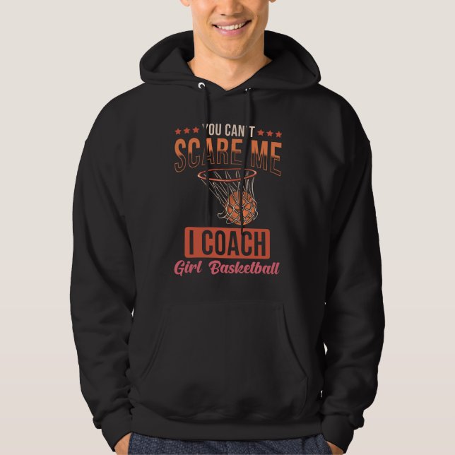 Basketball Coach Gift Girl Basketball Hoodie (Front)