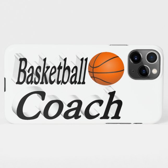 Basketball Coach  iPhone Case (Back Horizontal)