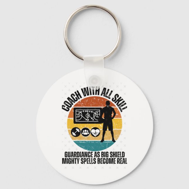 Basketball Coach  Key Ring (Front)
