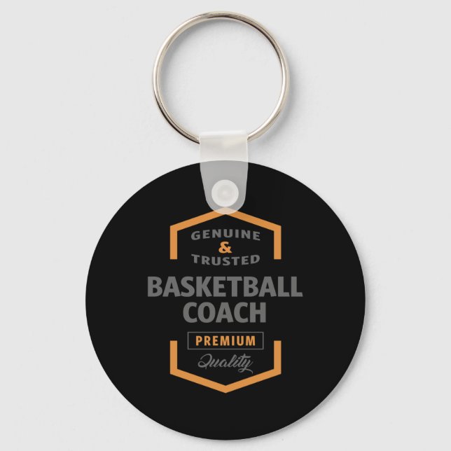 Basketball Coach  Key Ring (Front)