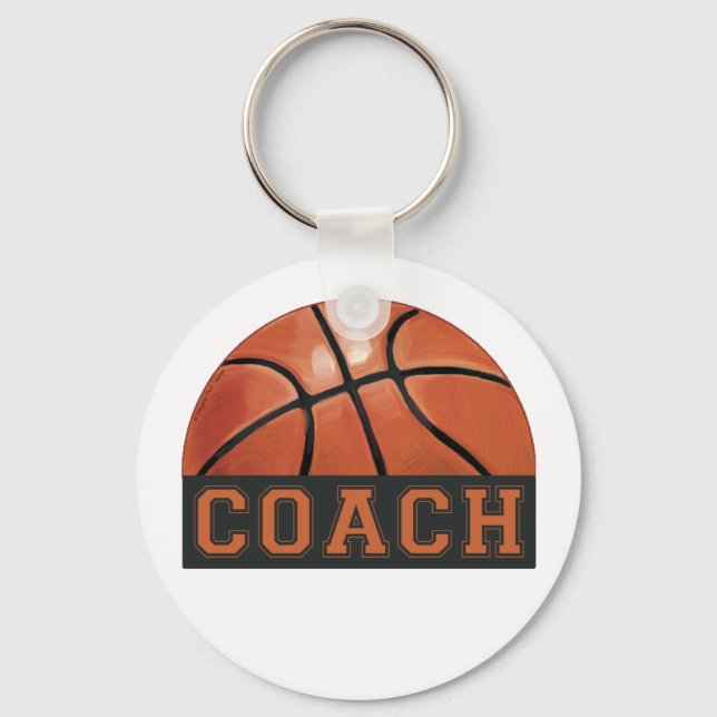Basketball Coach Key Ring (Front)
