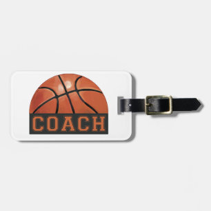Basketball Coach Luggage Tag