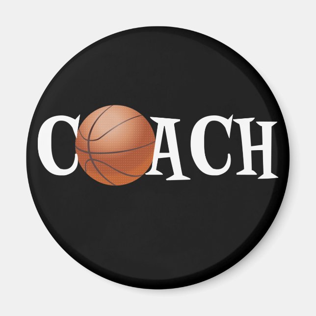 Basketball Coach Magnet (Front)