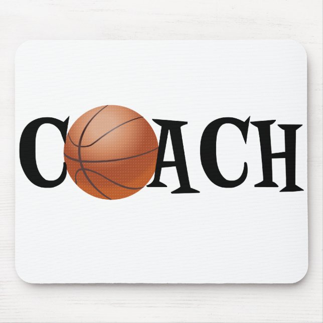 Basketball Coach Mouse Mat (Front)
