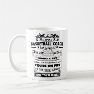 Basketball Coach Mug Funny Gift Coffee Cup for Men