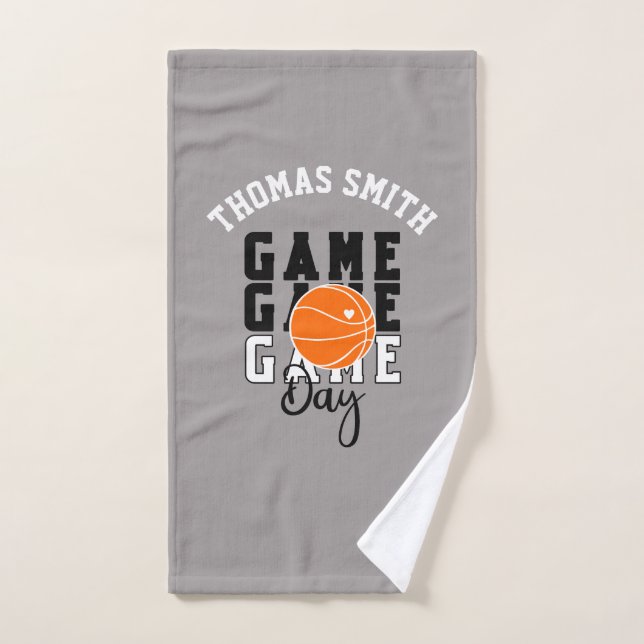 basketball coach player team hand towel (Hand Towel)