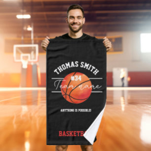 basketball coach player team hand towel