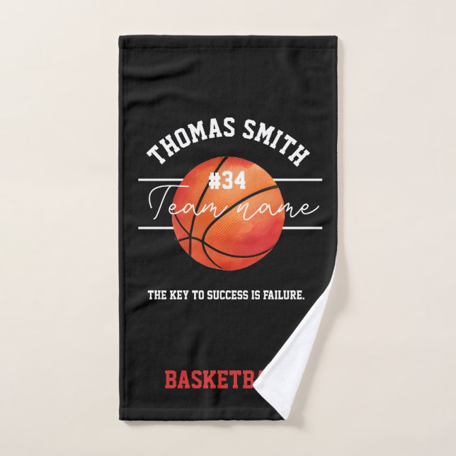 basketball coach player team hand towel (Hand Towel)