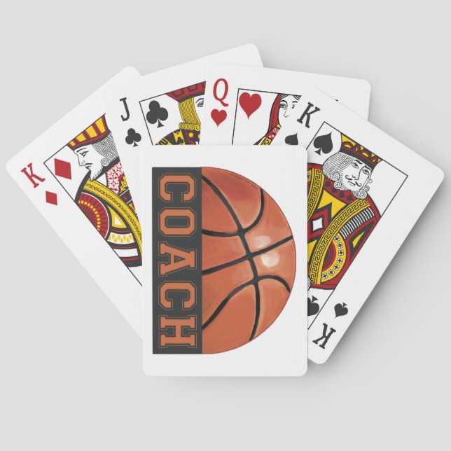 Basketball Coach Playing Cards (Back)