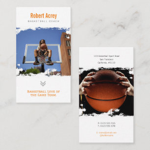 Basketball Coach   Professional Player Business Card