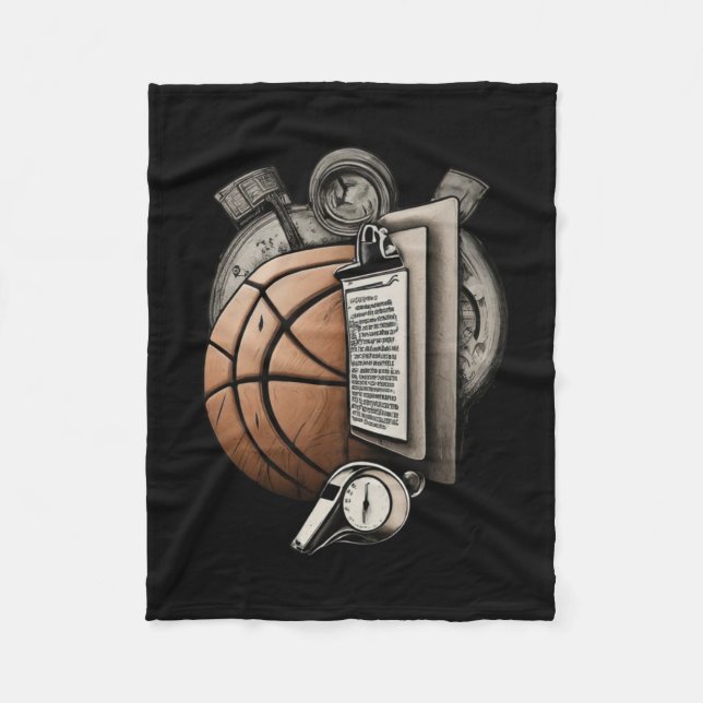 Basketball Coach - S  Fleece Blanket (Front)