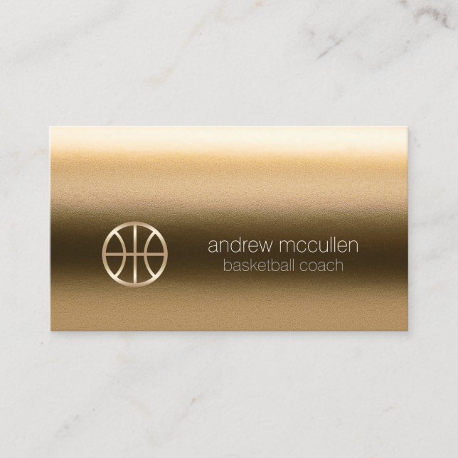 Basketball Coach Scout Professional Sports Business Card (Front)