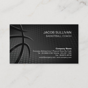 Basketball Coach Scout Professional Sports Business Card