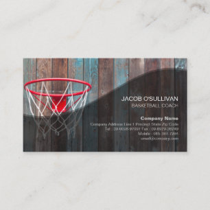 Basketball Coach Scout Professional Sports Business Card