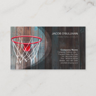 Basketball Coach Scout Professional Sports Business Card