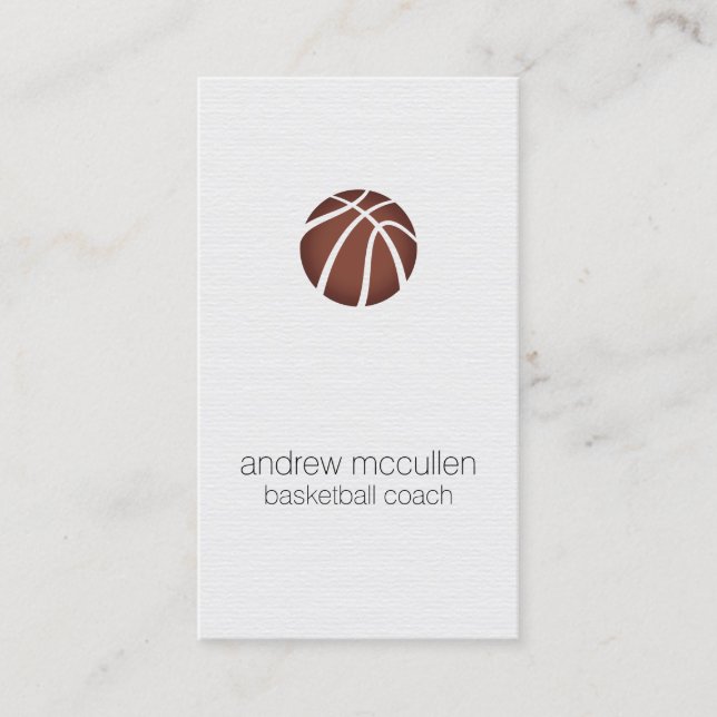 Basketball Coach Scout Professional Sports Business Card (Front)