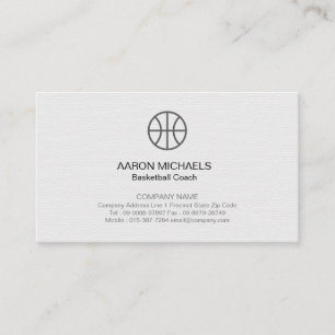 Basketball Coach Scout Professional Sports Business Card