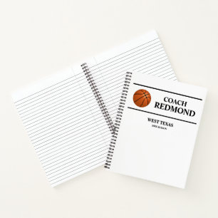 Basketball Coach Spiral Notebook