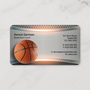 Basketball Coach   Sport Business Card
