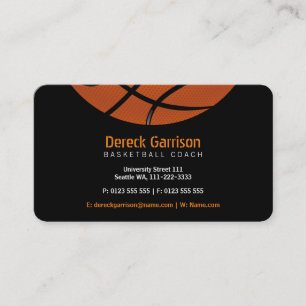 Basketball Coach   Sport Business Card