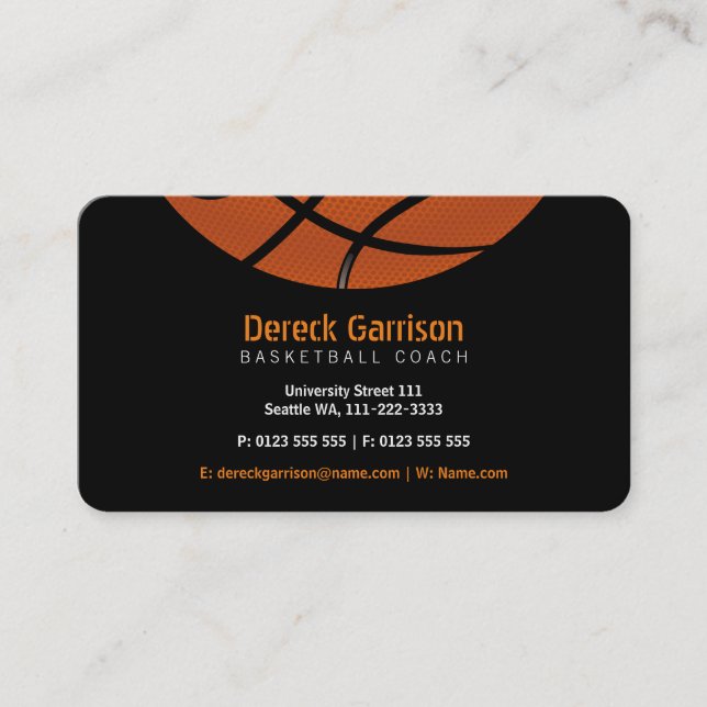 Basketball Coach | Sport Business Card (Front)
