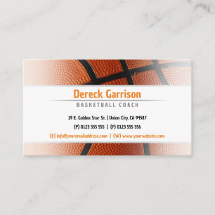 Basketball Coach   Sport Business Card