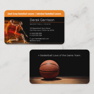 Basketball Coach   Sport Trainer Business Card