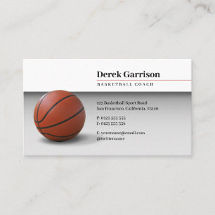 Basketball Coach   Sport Trainer Business Card