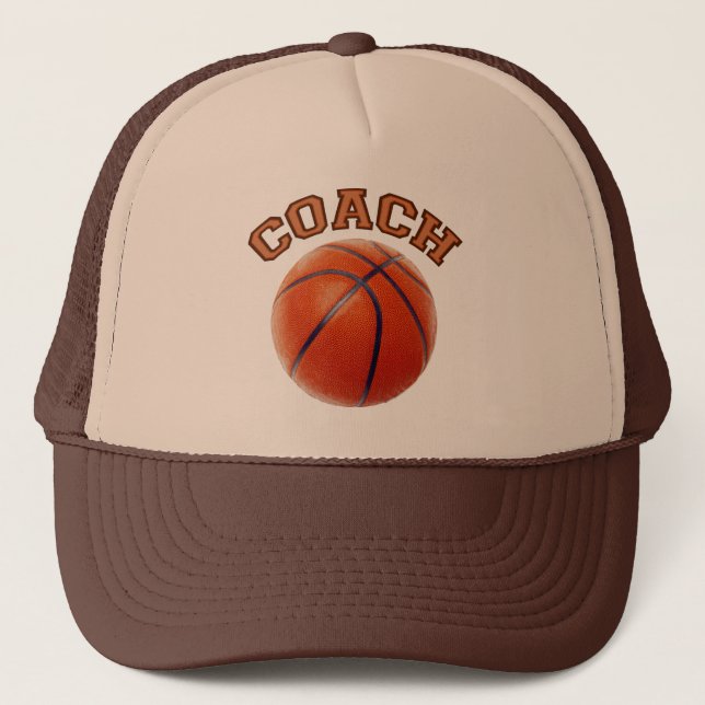 Basketball Coach Trucker Hat (Front)