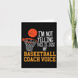 Basketball Coach Voice  Card