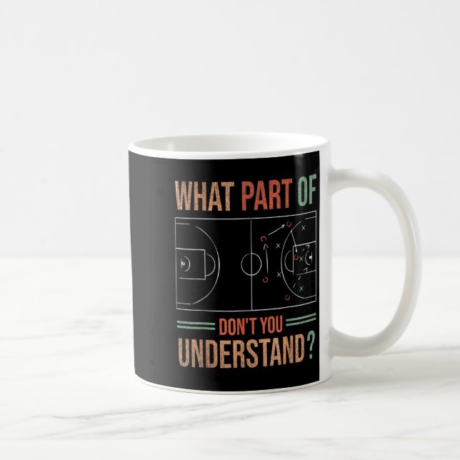 Basketball Coach What Part Of Dont You Understand  Coffee Mug (Right)