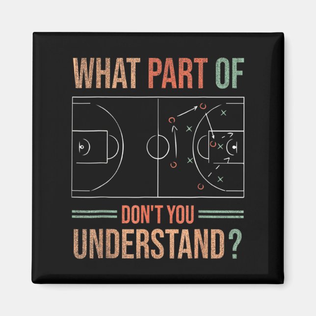 Basketball Coach What Part Of Dont You Understand  Magnet (Front)