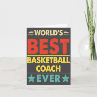 Basketball Coach Worlds Basketball Coach Eve  Card