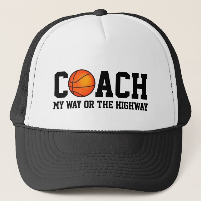 🏀  Basketball Coach's Trucker Hat (Front)