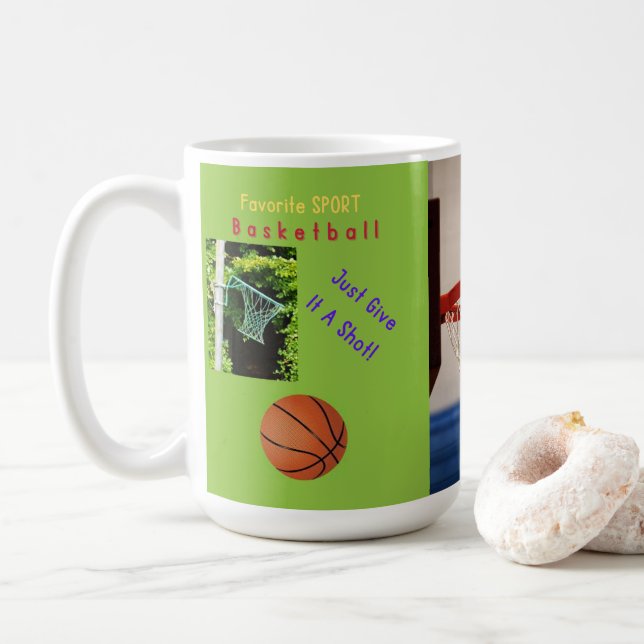Basketball Coffee Mug (With Donut)