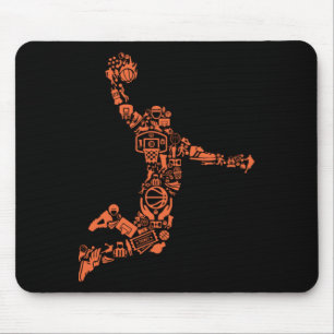 Basketball Collage Mouse Mat