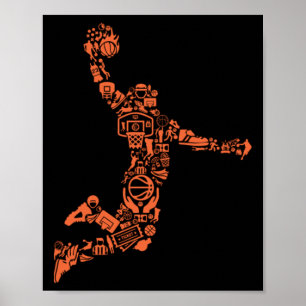 Basketball Collage  Poster