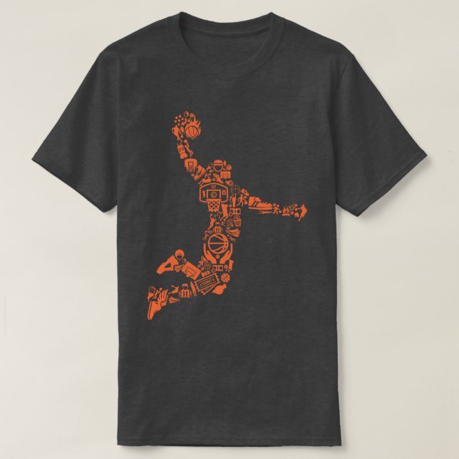 Basketball Collage  T-Shirt (Design Front)